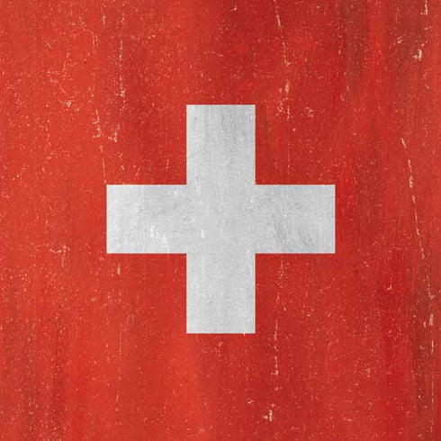 Switzerland Flag Distressed MacBook Skins